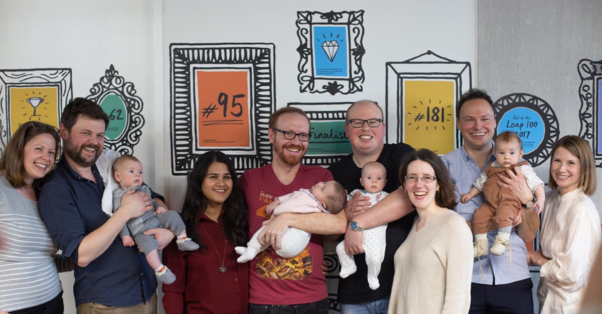 Red Badger employees and partners with newborns | Red Badger
