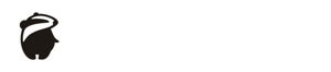 Red Badger logo white Red Badger logo white